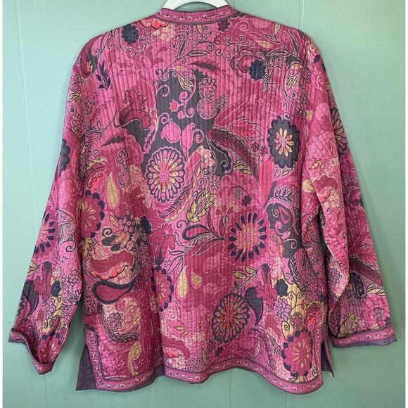 Appleseeds Jacket Womens XL Reversible Lightweight Casual Career Office Coat - Picture 4 of 8